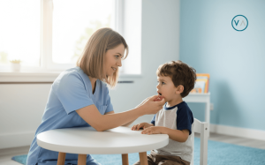 Logopeda frenillo lingual nino logopedia clinica Alcobendas